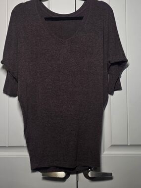Market & Spruce Brown Size S Soft Knit Short Sleeve